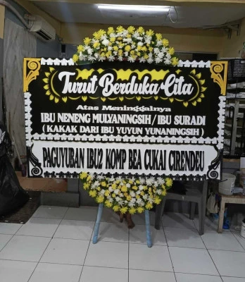 Papan Bunga di Tempat Akad Nikah Depok